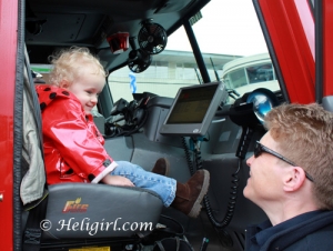 The really cool fire fighter who showed Sweetness her beloved fire engine.